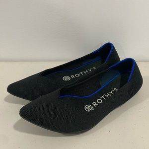 Rothy’s The Point Black Flats Size 6